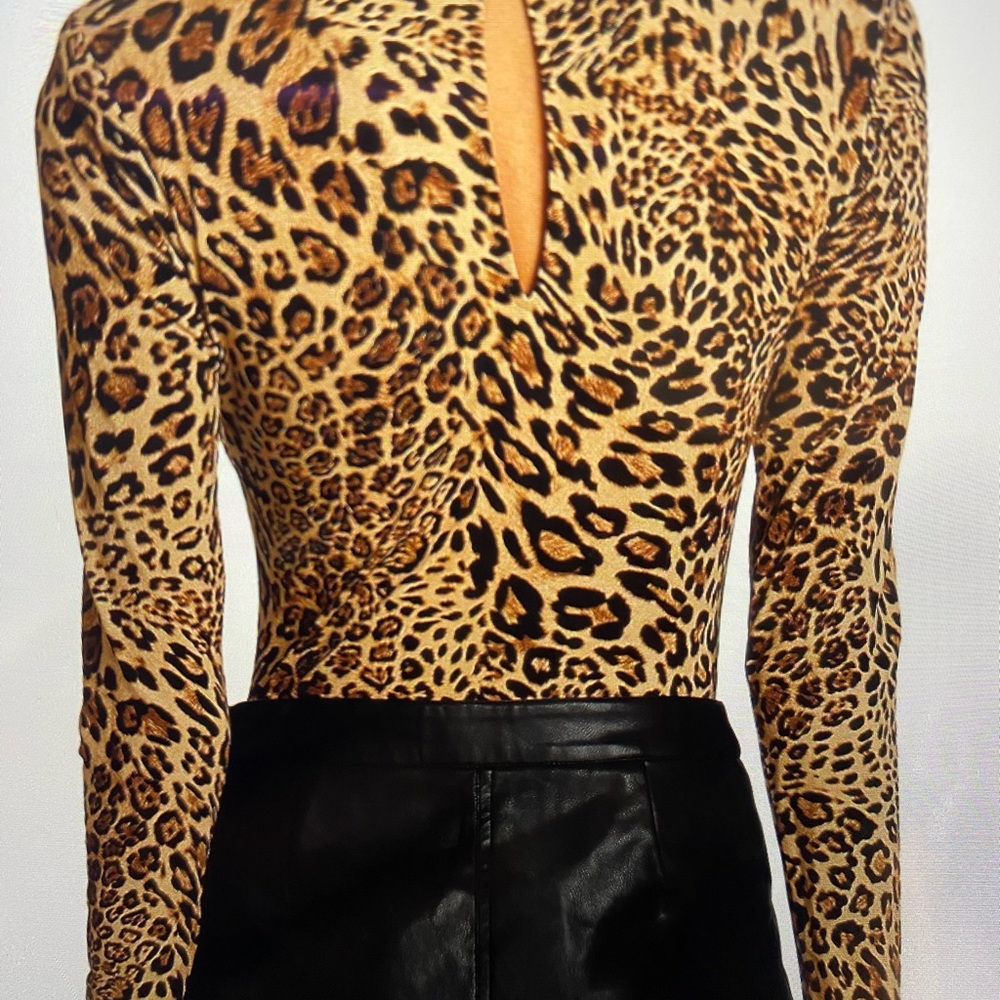 Ronny Kobo Saryah leopard Bodysuit - Picture 2 of 9